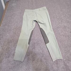 R.J. Classics Womens 30R Sage Green Knee Patch Breeches Equestrian breeches